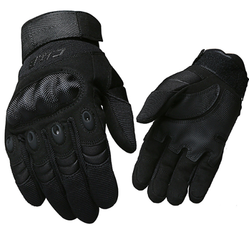 Half Finger Rubber Knuckle Protective Tactical Gloves