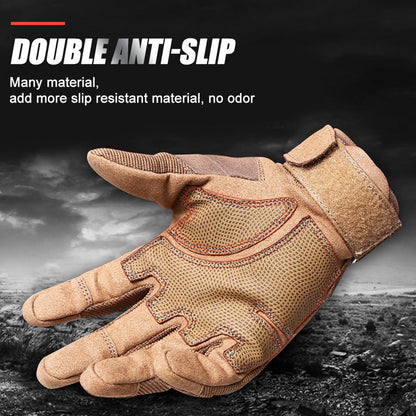 Half Finger Rubber Knuckle Protective Tactical Gloves